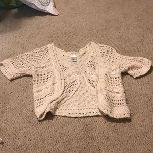 A small white sweater